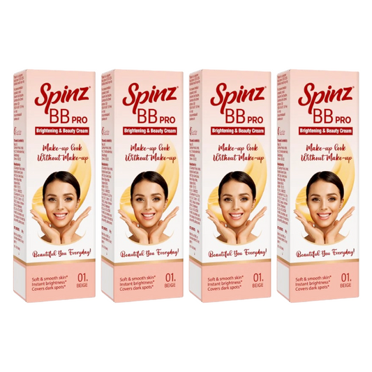 Spinz BB Pro Soft And Smooth Brightening And Beauty Cream 29gm Pack Of 4