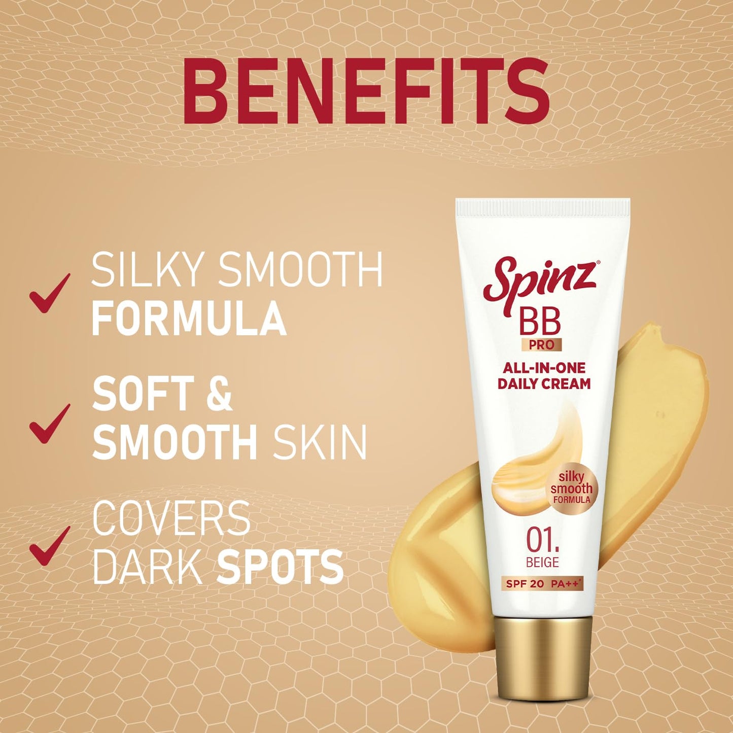 Spinz BB Brightening & Beauty Fairness Cream 29gm Pack Of 2