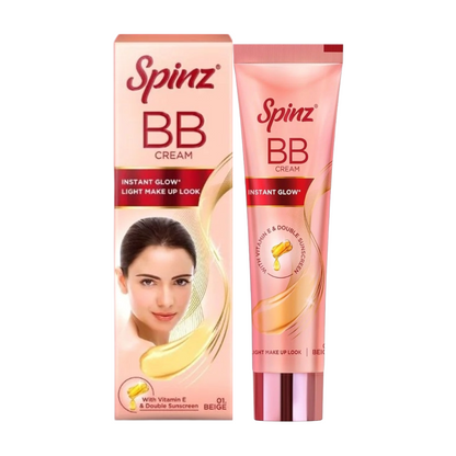 Spinz BB Cream Instant Glow With Vitamin E And Add Double Sunscreen 29gm