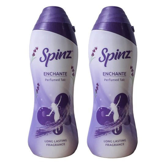 Spinz Enchante Perfumed Talc Long Lasting Fragrance 100gm Pack Of 2