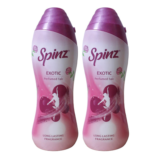Spinz Exotic Perfumed Talc Long Lasting Fragrance 100gm Pack Of 2
