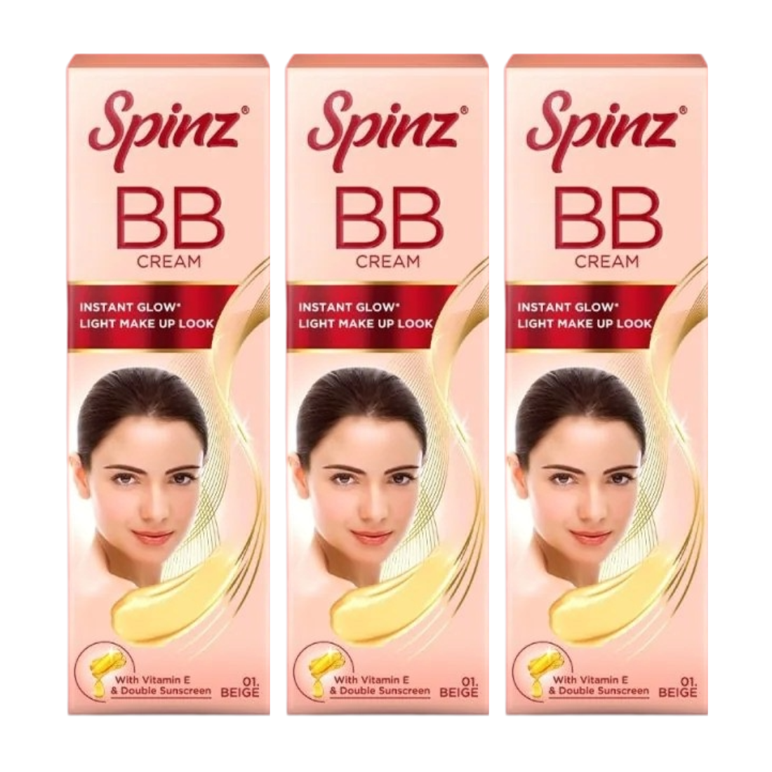 Spinz BB Instant Glow With Light Make Up Look Cream 29gm Pack Of 3