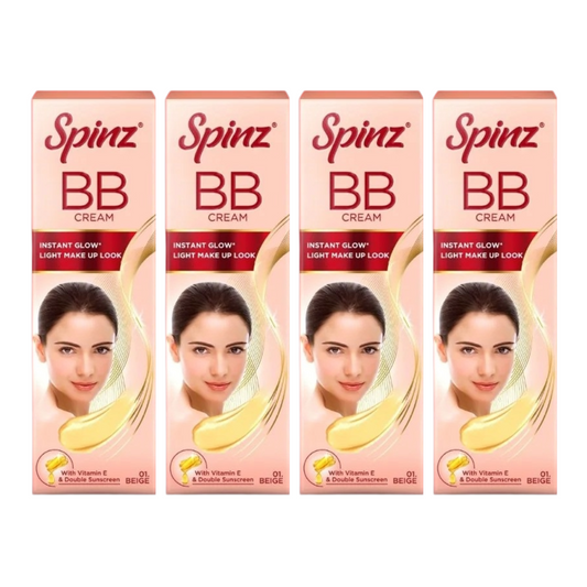 Spinz BB Instant Glow With Light Make Up Look Cream 29gm Pack Of 4