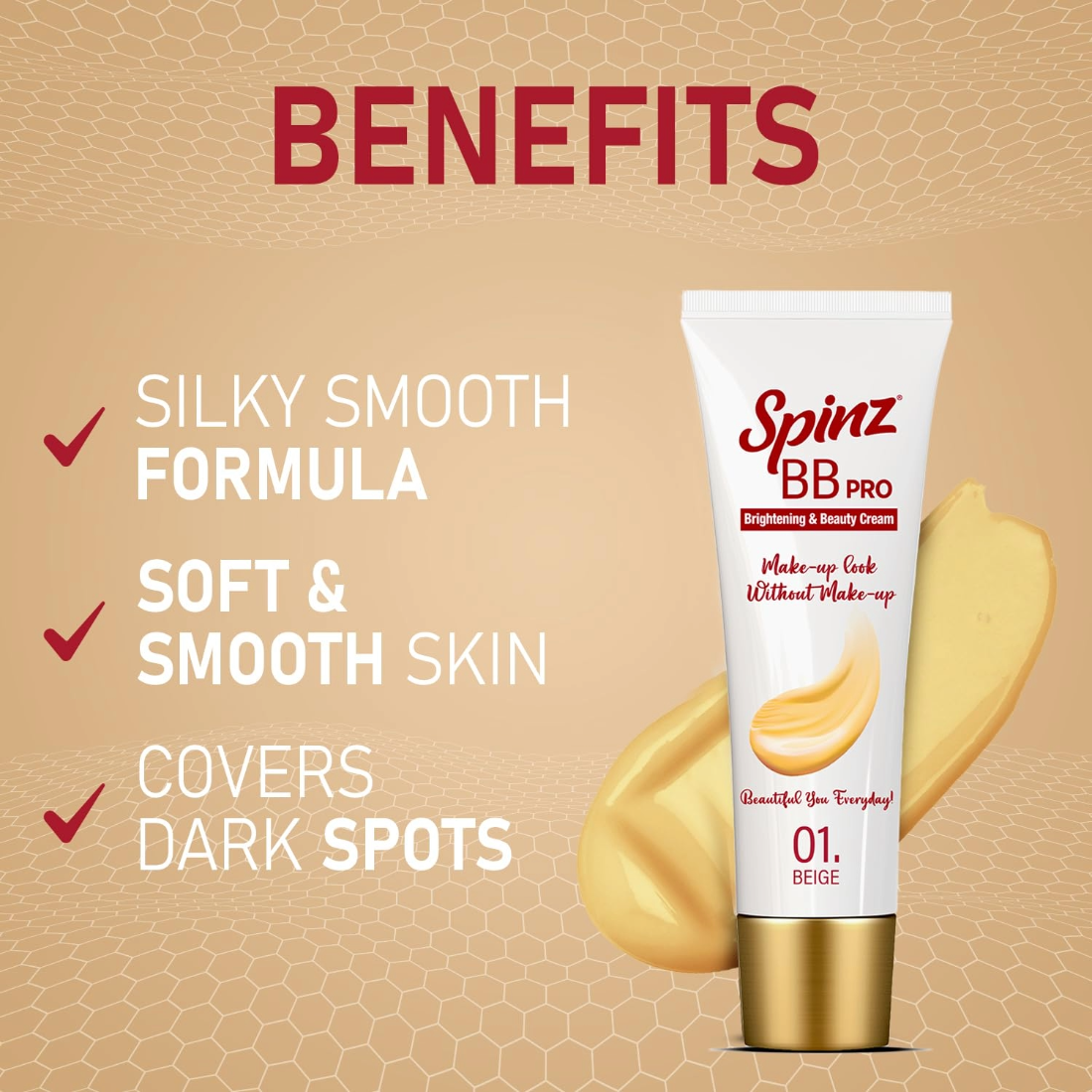 Spinz BB Pro Soft And Smooth Brightening And Beauty Cream 29gm
