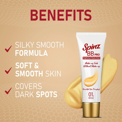 Spinz BB Pro Soft And Smooth Brightening And Beauty Cream 29gm