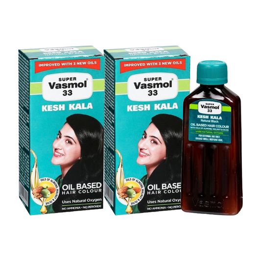 Vasmol 33 Kesh Kala Oil Based Hair Colour -50ml Pack Of 2