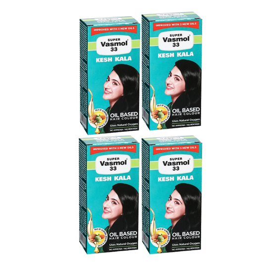 Super Vasmol Kesh Kala Oil Based Hair Color -50ml Pack Of 4