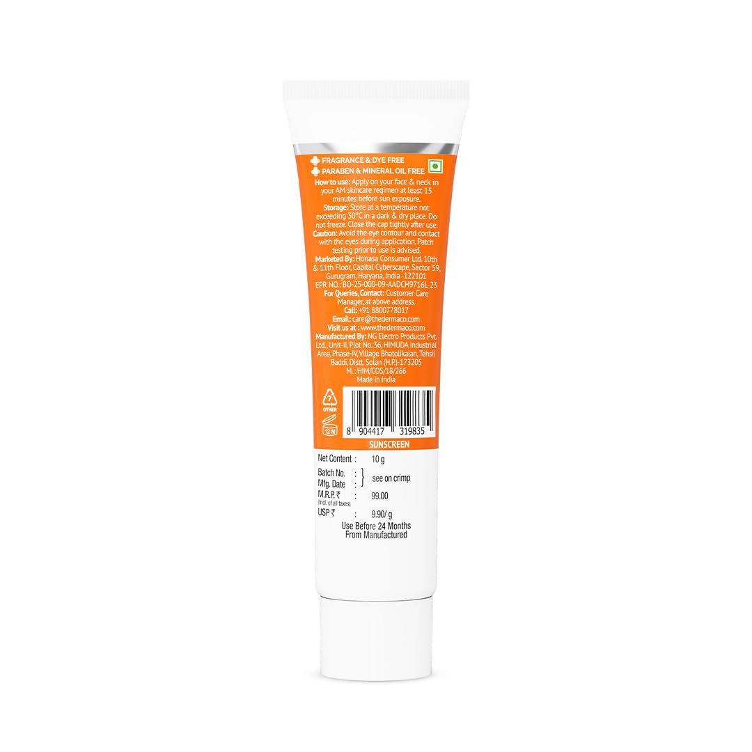 The Derma Co Hayluronic Sunscreen Oil Free Gel SPF50 10gm