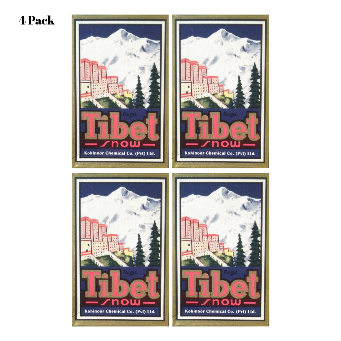 Tibet Snow Face Fairness Cream 50gm Pack Of 4