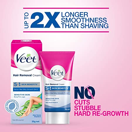 Veet Hair Removal Cream For Sensitive Skin 30gm