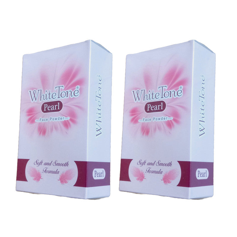 White Tone Pearl Face Talc -75gm Pack Of 2