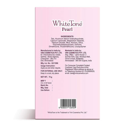 WhiteTone Pearl Face Powder With Soft And Smooth Formula 75gm Pack Of 2