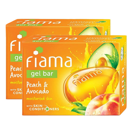 Fiama Gel Bar Peach And Avocado Moisturised Skin 125gm Pack Of 2